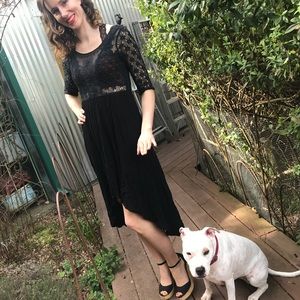Black Lace Free People Dress